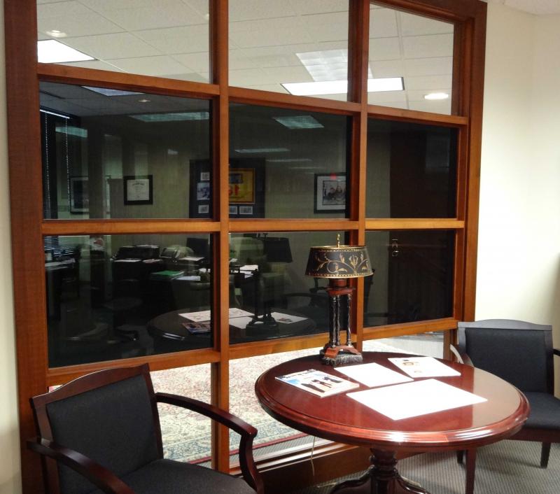 Interior window tinting